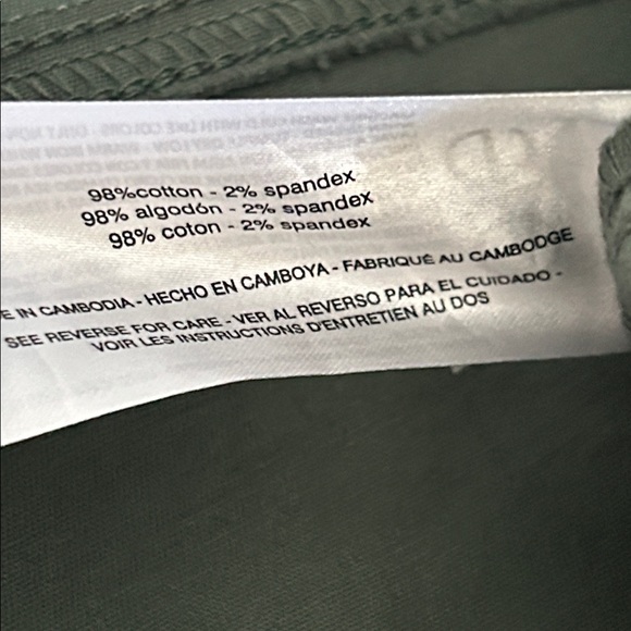 NWT Gloria Vanderbilt shape effect basil bliss high rise Capri pant size 8 - Picture 5 of 5